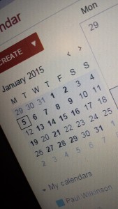 January 2015 calendar