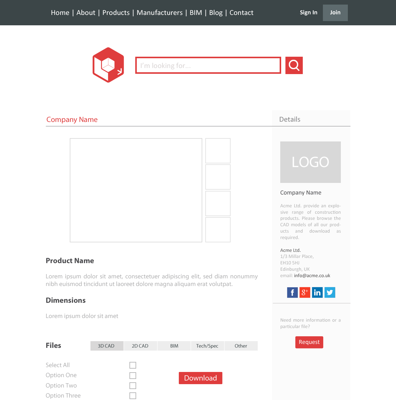 Specifiedby SpecifiedBy planning Q1 UK launch - Extranet Evolution
